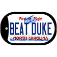 Beat Duke North Carolina Novelty Metal Dog Tag Necklace DT-6468 2" x 1" Dog Tag (DT)