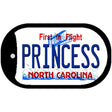 Princess North Carolina Novelty Metal Dog Tag Necklace DT-6487 2" x 1" Dog Tag (DT)