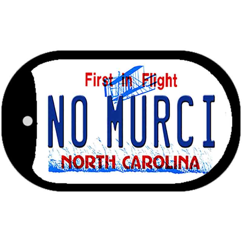 No Murci North Carolina Novelty Metal Dog Tag Necklace DT-6502 2" x 1" Dog Tag (DT)
