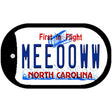 Meeooww North Carolina Novelty Metal Dog Tag Necklace DT-6504 2" x 1" Dog Tag (DT)