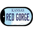 Red Gorge Kansas Novelty Metal Dog Tag Necklace DT-6609 2" x 1" Dog Tag (DT)