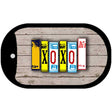 XOXO Plate Art Novelty Metal Dog Tag Necklace DT-7900