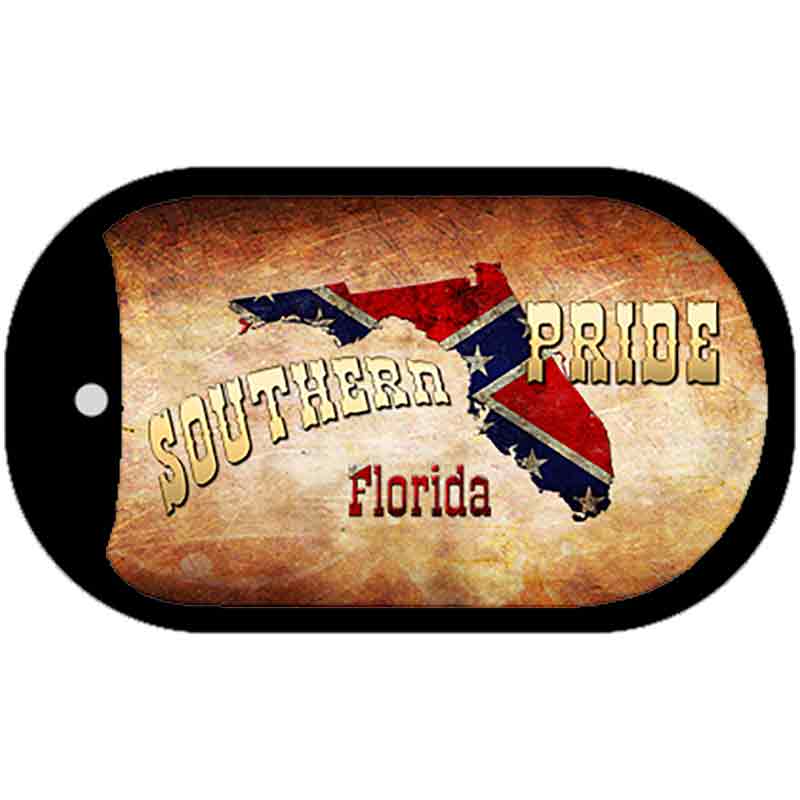 Southern Pride Florida Novelty Metal Dog Tag Necklace DT-7961 2" x 1" Dog Tag (DT)
