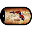 Southern Pride Florida Novelty Metal Dog Tag Necklace DT-7961 2" x 1" Dog Tag (DT)