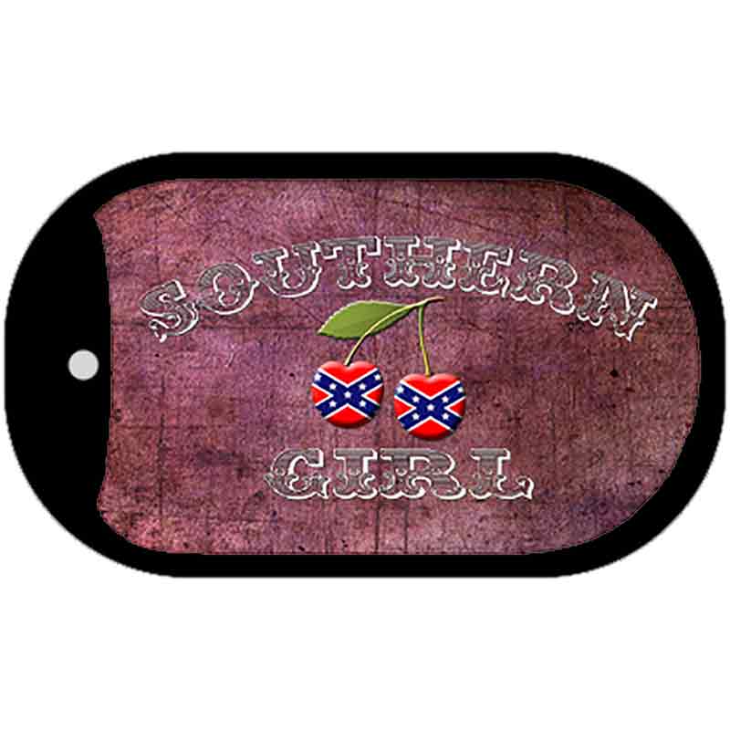 Southern Gril Novelty Metal Dog Tag Necklace DT-7964