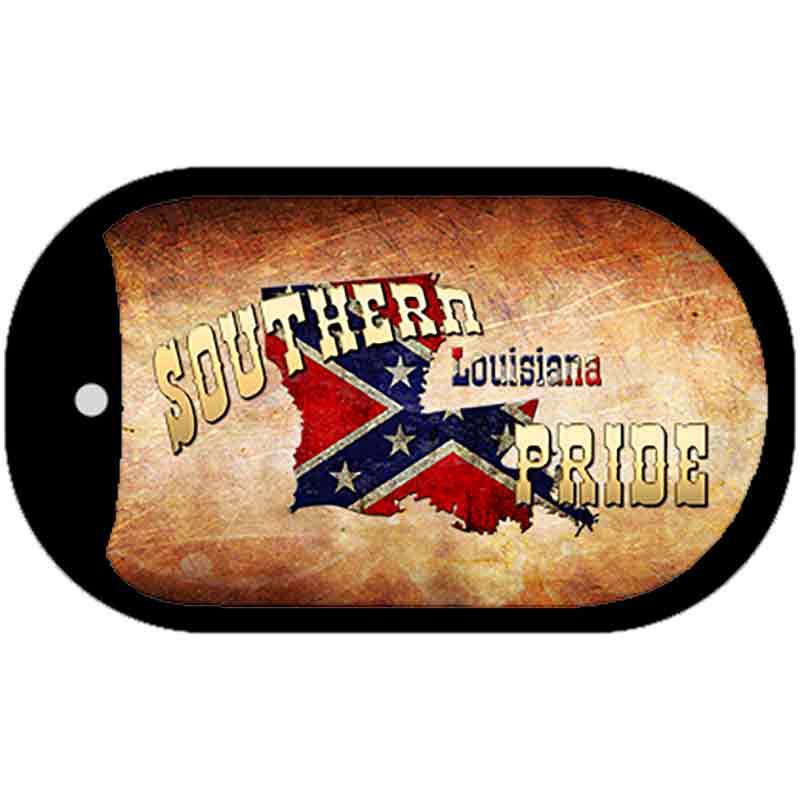 Southern Pride Louisiana Novelty Metal Dog Tag Necklace DT-7975