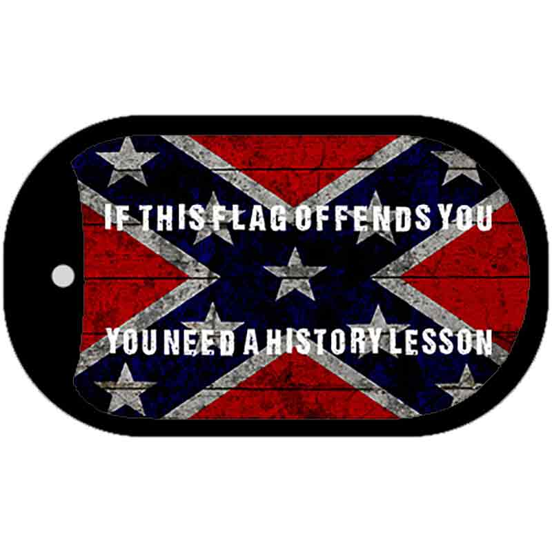 History Lesson Novelty Metal Dog Tag Necklace DT-8001 2" x 1" Dog Tag (DT)