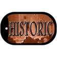 Historic Rusty Novelty Metal Dog Tag Necklace DT-8112 2" x 1" Dog Tag (DT)