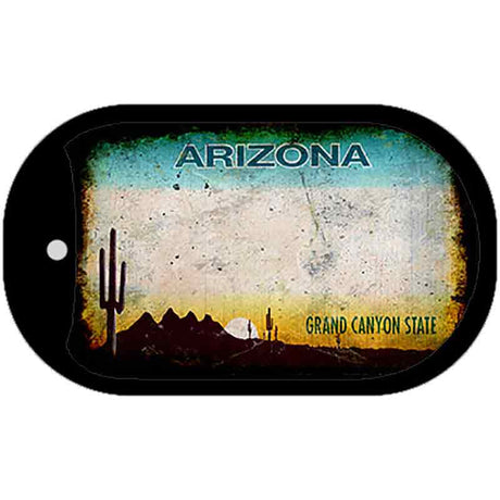 Arizona Rusty Blank Novelty Metal Dog Tag Necklace DT-8117