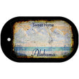 Alabama Rusty Blank Dog Tag Necklace DT-8118