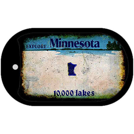 Minnesota Rusty Blank Novelty Metal Dog Tag Necklace DT-8140