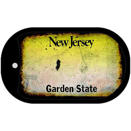 New Jersey Rusty Blank Novelty Metal Dog Tag Necklace DT-8147