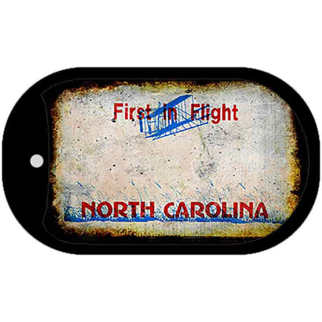 North Carolina Rusty Blank Novelty Metal Dog Tag Necklace DT-8150