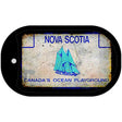 Nova Scotia Rusty Blank Novelty Metal Dog Tag Necklace DT-8181