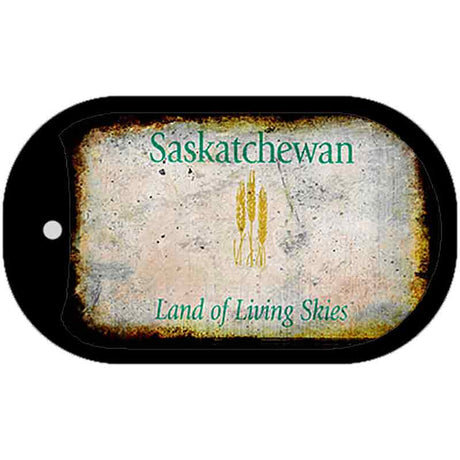 Saskatchewan Rusty Blank Novelty Metal Dog Tag Necklace DT-8186