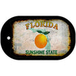 Florida Rusty Blank Novelty Metal Dog Tag Necklace DT-8197 2" x 1" Dog Tag (DT)