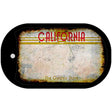 California Rusty Blank Novelty Metal Dog Tag Necklace DT-8200 2" x 1" Dog Tag (DT)
