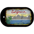 California Lake Tahoe Rusty Blank Novelty Metal Dog Tag Necklace DT-8208 2" x 1" Dog Tag (DT)