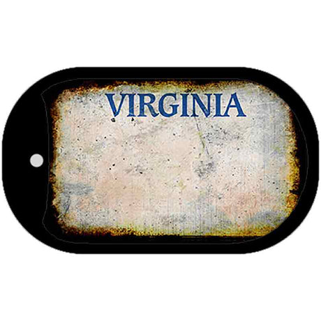 Virginia Rusty Blank Novelty Metal Dog Tag Necklace DT-8215