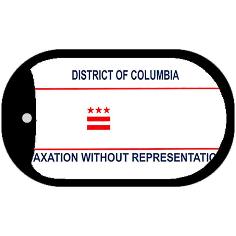District Of Columbia Blank Novelty Metal Dog Tag Necklace DT-8227