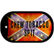 Chew Tobacco Spit Novelty Metal Dog Tag Necklace DT-8235