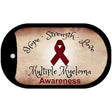 Multiple Myeloma Cancer Novelty Metal Dog Tag Necklace DT-8316 2" x 1" Dog Tag (DT)