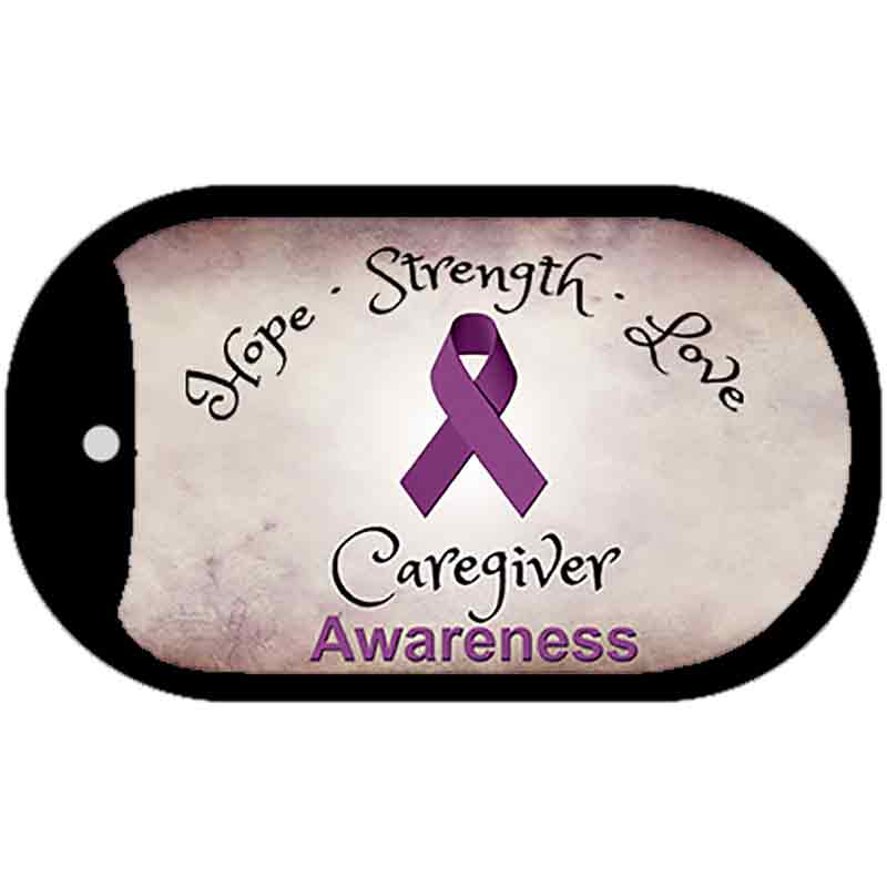 Honor Caregivers Novelty Metal Dog Tag Necklace DT-8325 2" x 1" Dog Tag (DT)