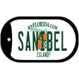 Sanibel Florida Novelty Metal Dog Tag Necklace DT-8407 2" x 1" Dog Tag (DT)