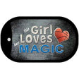 This Girl Loves Her Magic Novelty Metal Dog Tag Necklace DT-8437
