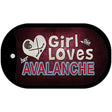 This Girl Loves Her Avalanche Novelty Metal Dog Tag Necklace DT-8464