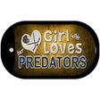 This Girl Loves Her Predators Novelty Metal Dog Tag Necklace DT-8471 2" x 1" Dog Tag (DT)
