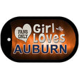 This Girl Loves Her Auburn Novelty Metal Dog Tag Necklace DT-8477