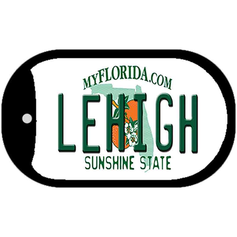 Lehigh Florida Novelty Metal Dog Tag Necklace DT-8523 2" x 1" Dog Tag (DT)