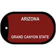 Arizona State Blank Novelty Metal Dog Tag Necklace DT-8580