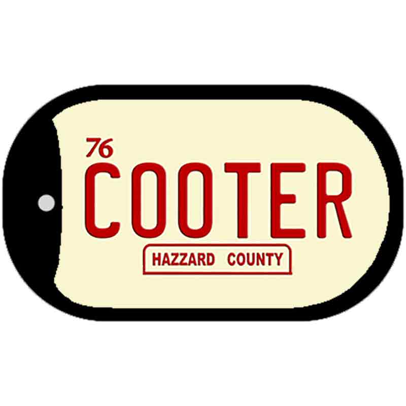 Cooter Novelty Metal Dog Tag Necklace DT-8712