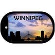 Winnipeg Silhouette Novelty Metal Dog Tag Necklace DT-8736