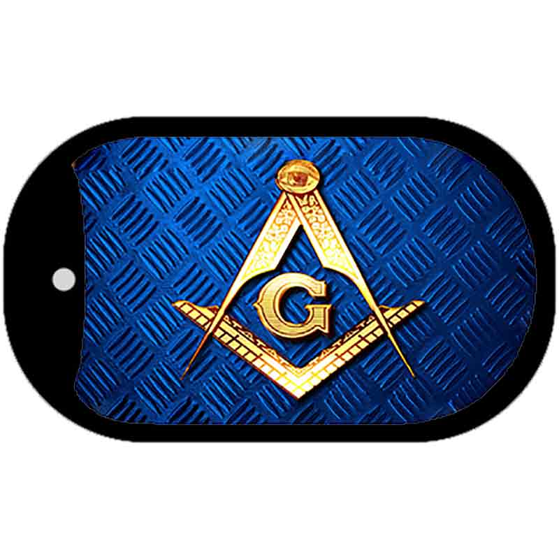 Freemasonry Novelty Metal Dog Tag Necklace DT-8772 2" x 1" Dog Tag (DT)