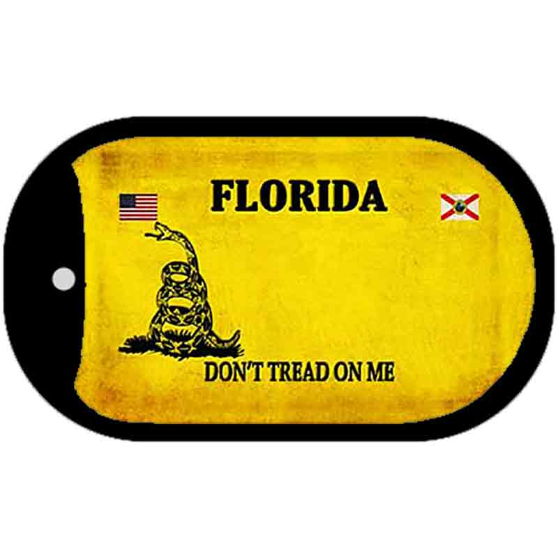 Florida Do Not Tread Novelty Metal Dog Tag Necklace DT-8841 2" x 1" Dog Tag (DT)