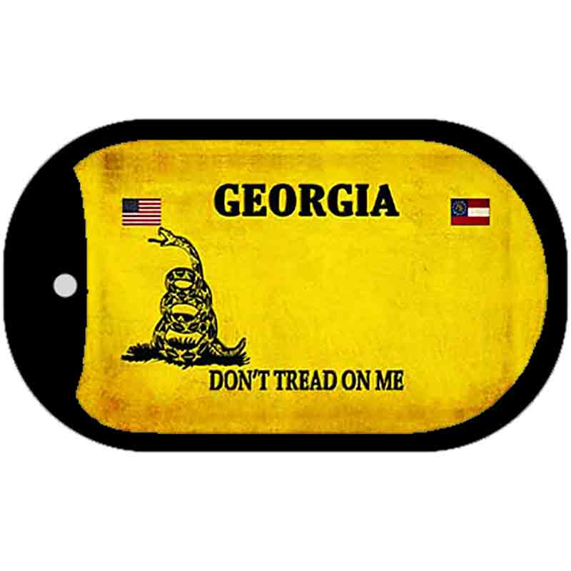 Georgia Do Not Tread Novelty Metal Dog Tag Necklace DT-8842 2" x 1" Dog Tag (DT)