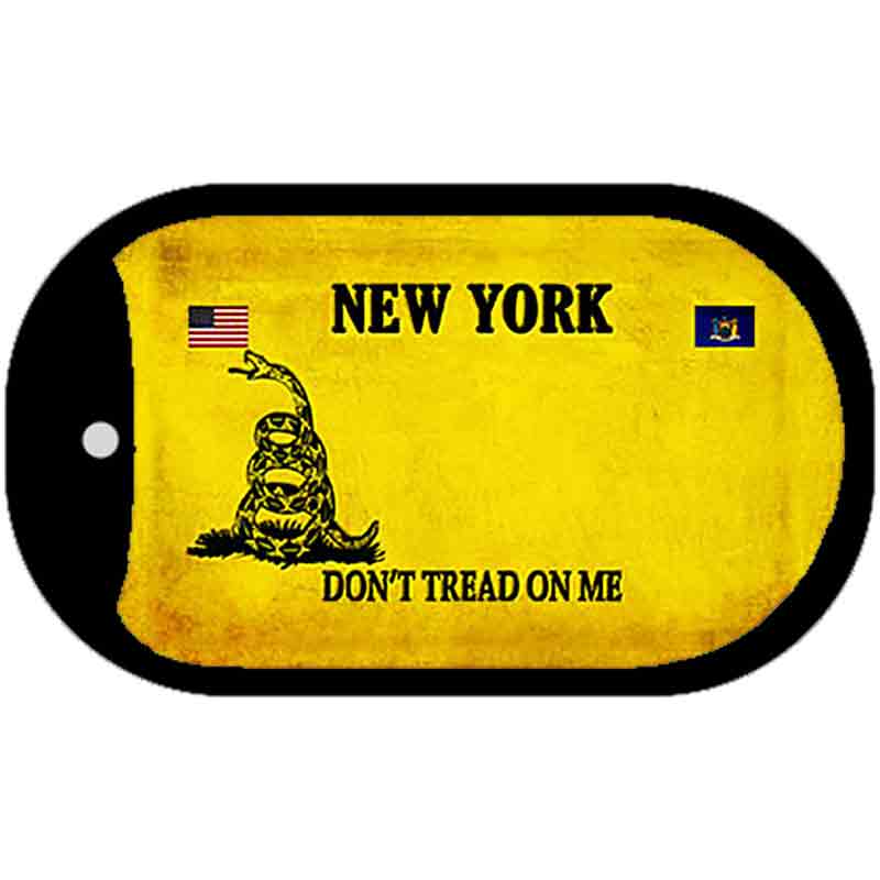 New York Do Not Tread Novelty Metal Dog Tag Necklace DT-8864 2" x 1" Dog Tag (DT)