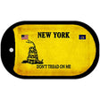 New York Do Not Tread Novelty Metal Dog Tag Necklace DT-8864 2" x 1" Dog Tag (DT)