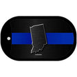 Indiana Thin Blue Line Novelty Dog Tag Necklace DT-8896