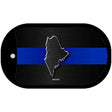 Maine Thin Blue Line Novelty Dog Tag Necklace DT-8901
