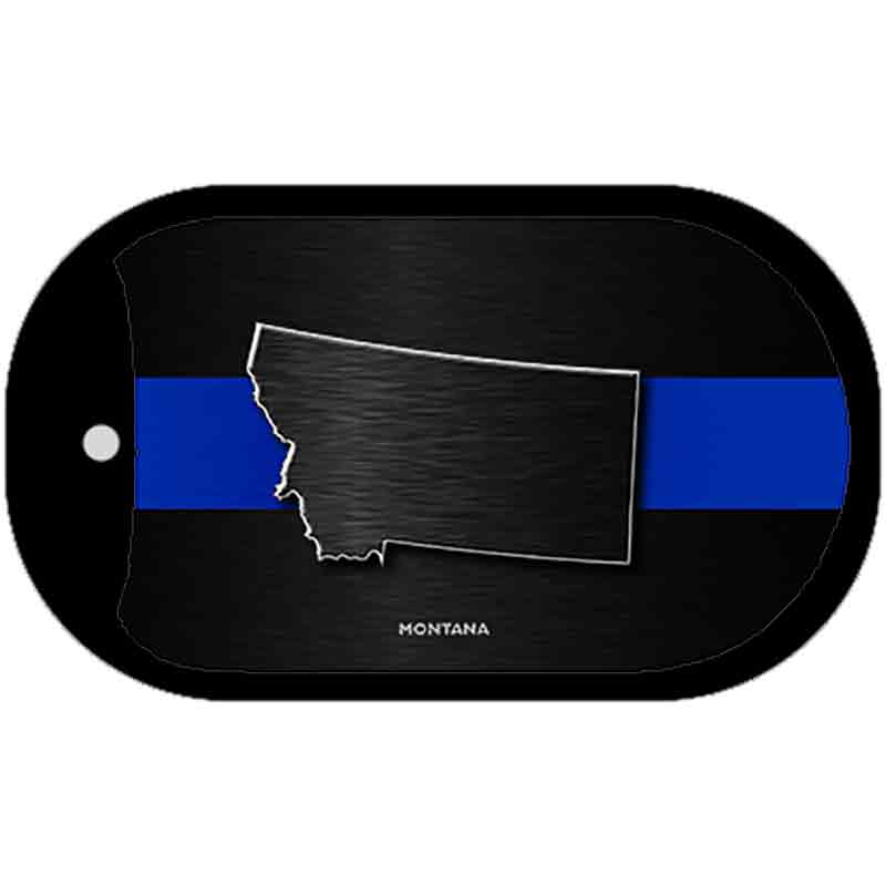 Montana Thin Blue Line Novelty Dog Tag Necklace DT-8908