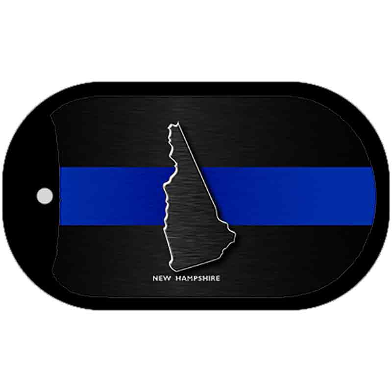 New Hampshire Thin Blue Line Novelty Dog Tag Necklace DT-8911