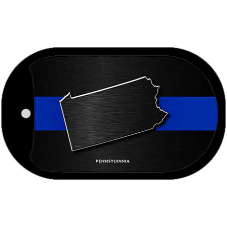 Pennsylvania Thin Blue Line Novelty Dog Tag Necklace DT-8920
