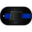 Wyoming Thin Blue Line Novelty Dog Tag Necklace DT-8932