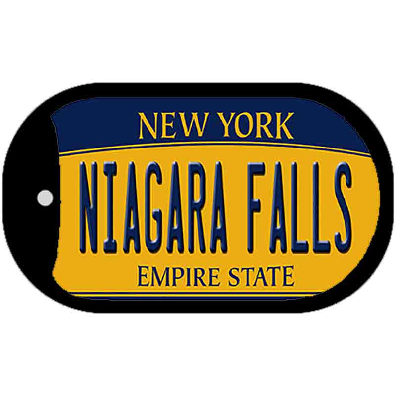 Niagara Falls New York Novelty Metal Dog Tag Necklace DT-8938 2" x 1" Dog Tag (DT)