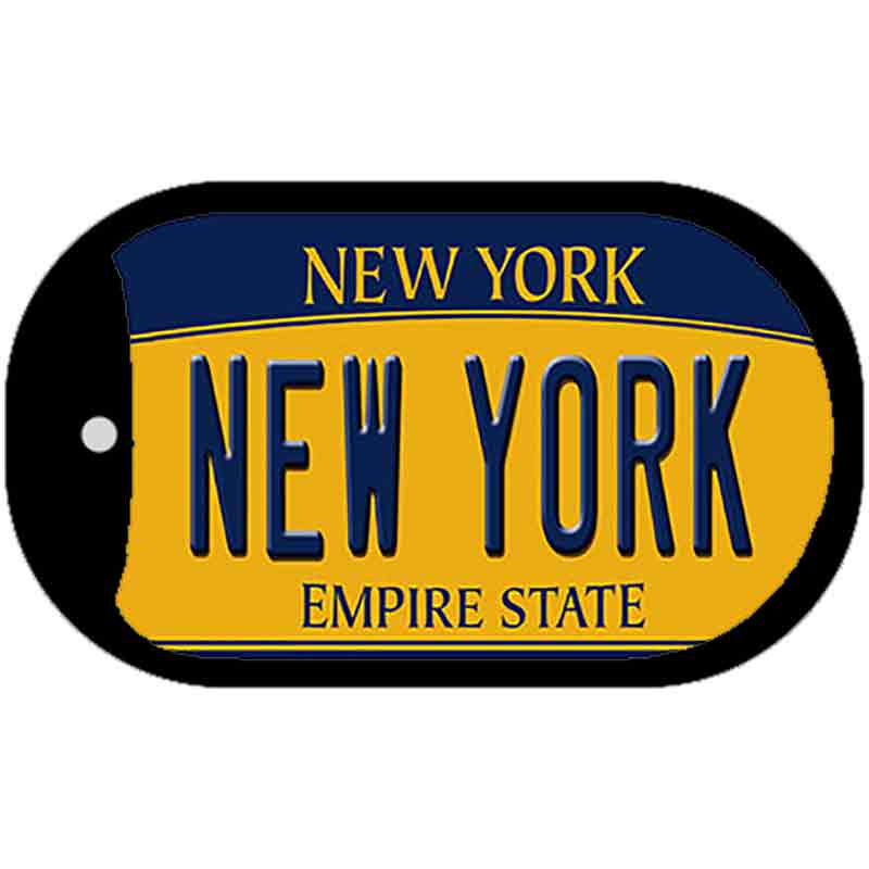 New York Novelty Metal Dog Tag Necklace DT-8940 2" x 1" Dog Tag (DT)