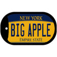 Big Apple New York Novelty Metal Dog Tag Necklace DT-8949 2" x 1" Dog Tag (DT)